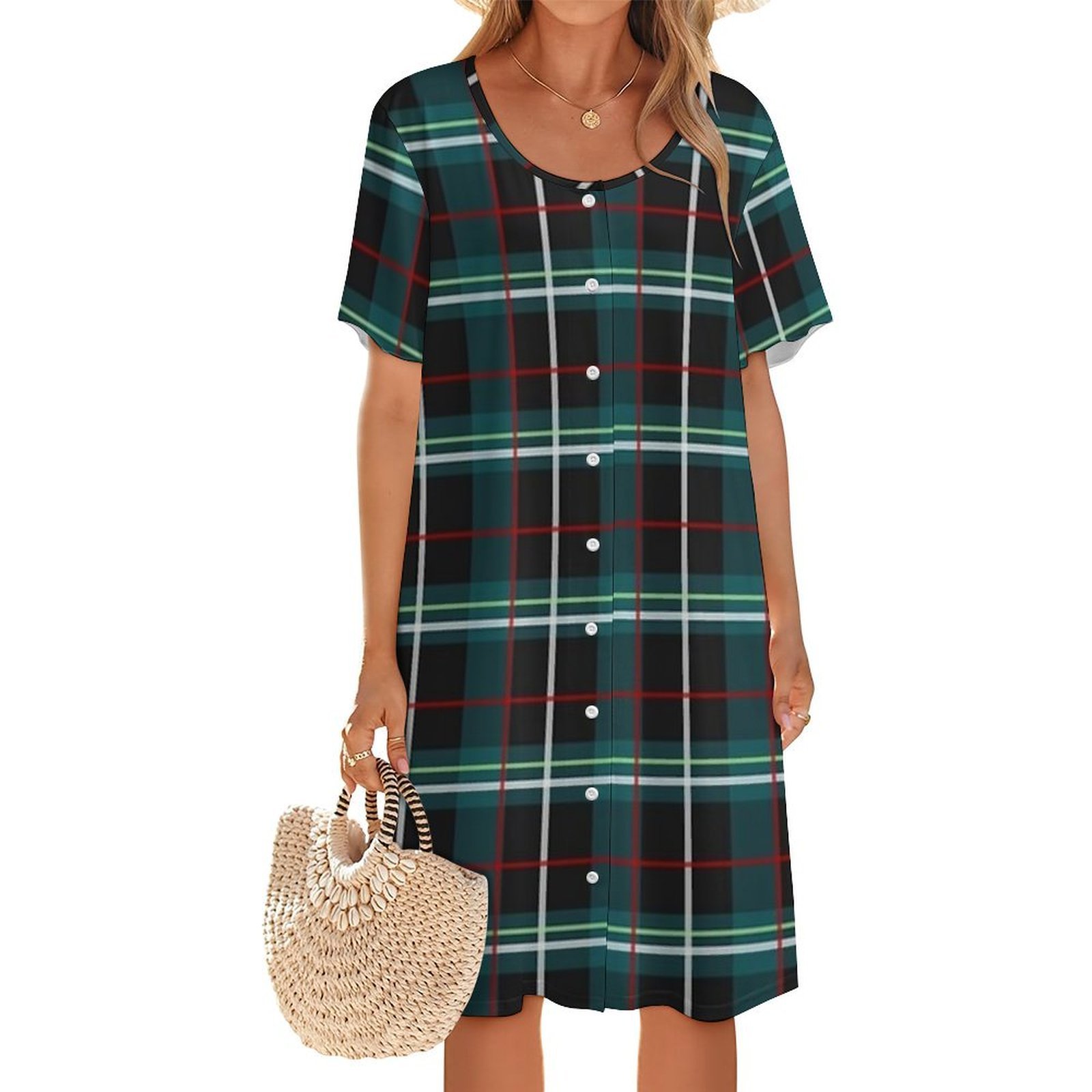 프랭키 스타인의 첫 번째 컬렉션 드레스 패턴: 칼라가  - Korean Style A Line Shirt Dress 리뷰 및 가격