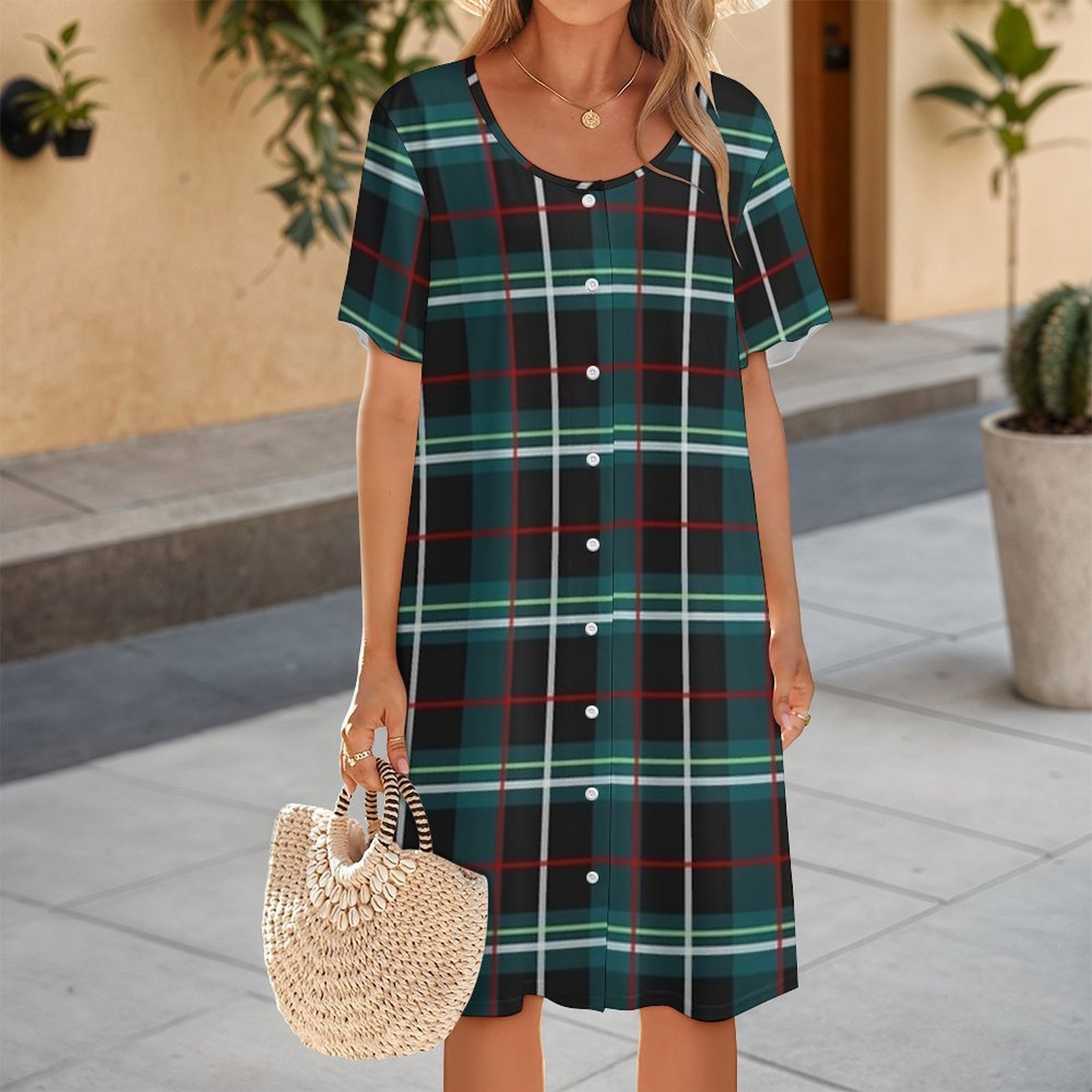 프랭키 스타인의 첫 번째 컬렉션 드레스 패턴: 칼라가  - Korean Style A Line Shirt Dress 리뷰 및 가격