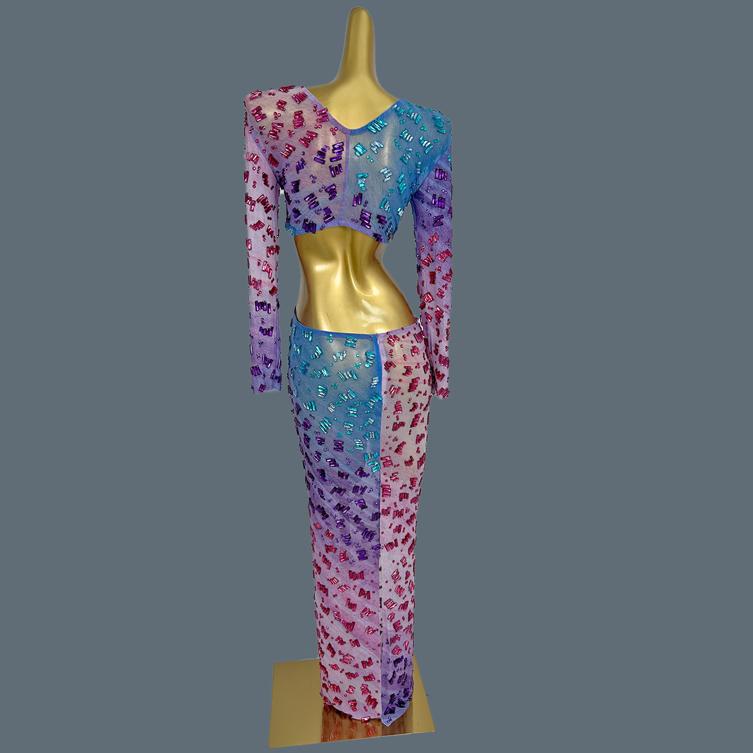 반짝이는 라인스톤 딥 V넥 롱 드레스 여성 섹시 시스루 - Sparkly Rhinestone Club Party Dress 리뷰 및 가격
