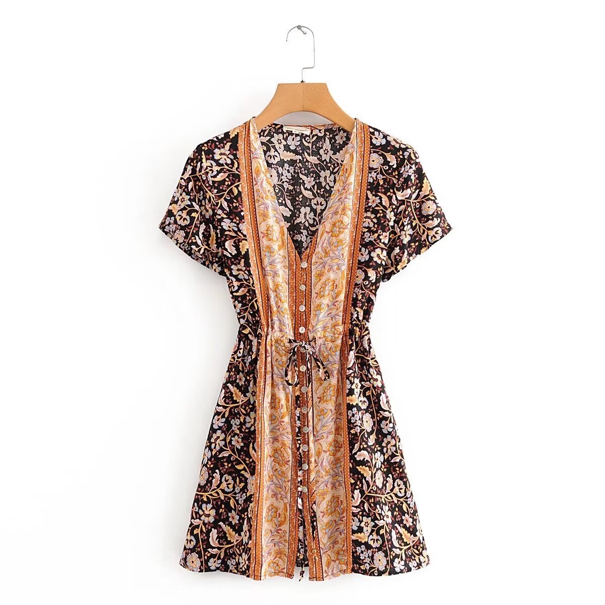 여성용 보헤미안 스타일 플로럴 프린트 미니 드레스, 깊 - Boho Summer Beach Maxi Dress 리뷰 및 가격