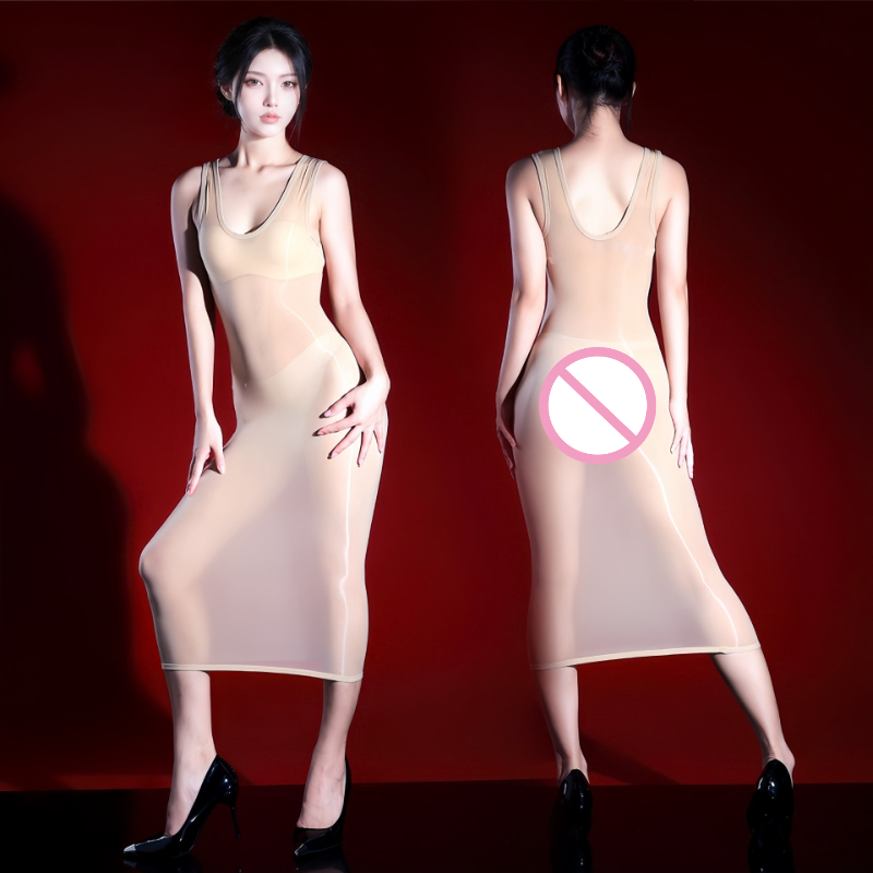여성용 섹시 드레스, 소매 없는 디자인, 광택이 나는  - Sexy Mesh Sheer Bodycon Dress 리뷰 및 가격